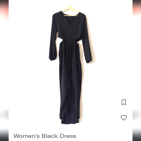 Express Dresses & Skirts - Express XS High Low Black Dress 🤩 100% polyster- lightweight & flowy design